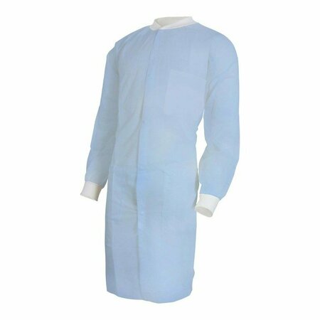 MCKESSON Lab Coat, Large / X-Large, Blue, 30PK 34181200